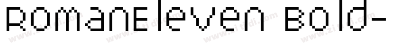 RomanEleven Bold字体转换